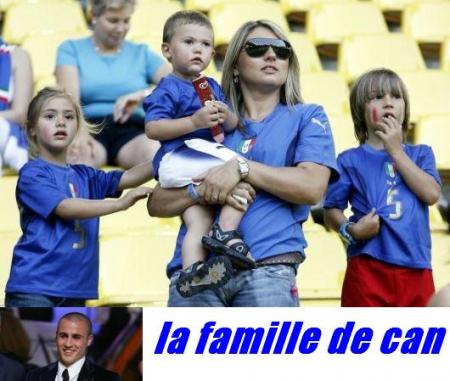 cannavaro et sa famille